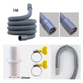 2m Universal Drain Hose Extension Pipe Kit, Replacement Drain Hose Extension for Washing Machine, Dishwasher & Other Applications