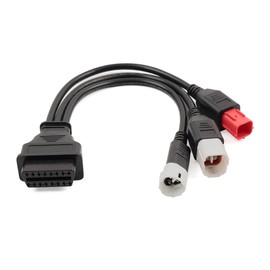 Merendetee 3-in-1 OBD2 Adapter Cable: 16 Pin to 6/4/3 Pin OBD Diagnostic Cable for Honda, Guzzi, Kawasaki, Suzuki Motorcycles,obd1 Scanner