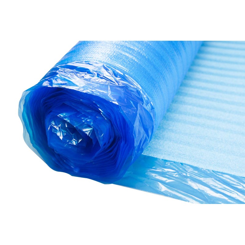 3in1 Vapor Barrier Flooring Underlayment w/Overlap and pre-Attached Tape Strip