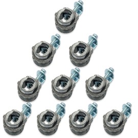 Sonilco Metal Connector Conduit Electrical Pipe Fitting UL Listed (Saddle 10 Pack)