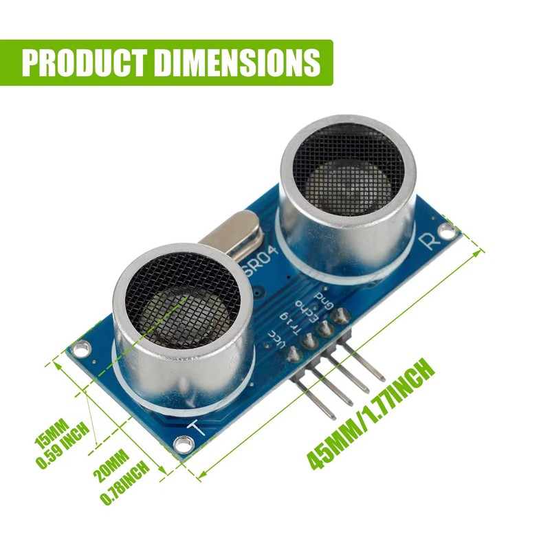EPLZON HC-SR04 Ultrasonic Module Distance Sensor Suitable for Arduino UNO