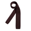 DonDon Men's Knit Tie handmade Dark Brown