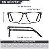 GOGELAS Bifocal Reading Glasses Men - Blue Light Blocking Computer