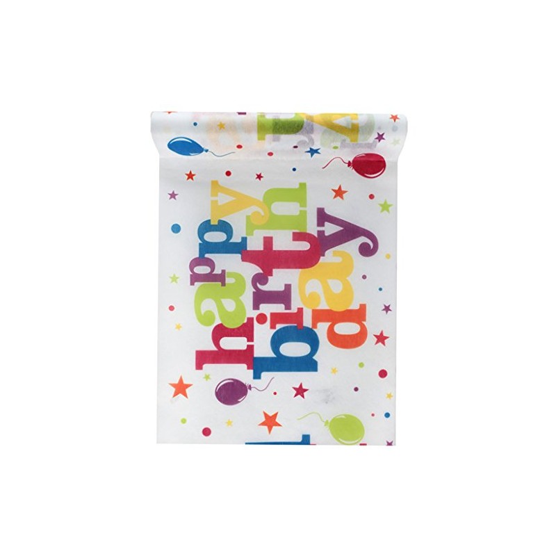 Santex Table Runner Party Colourful Happy Birthday Table Runner Table