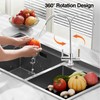 Natudeco Water Filter Tap, Double Hole Kitchen Water Filter Tap