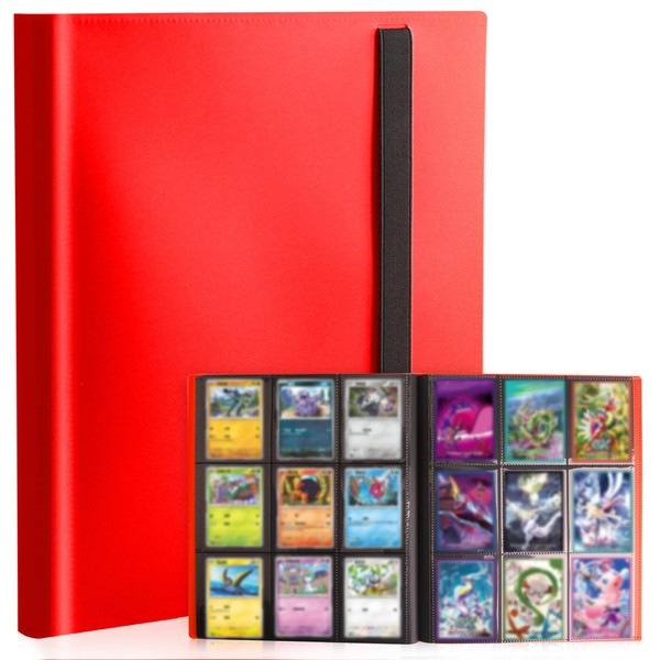 Card Binder 9-Pockets, Trading Card Binder, 20 Pages, 360 Card