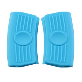 2Pairs Silicone Assist Handle Holder Grip, Heat Resistant Scald-Proof Insulated Sleeves Cover for Hot Frying Pans, Griddles, Skillets, Oven Trays (Model-12)