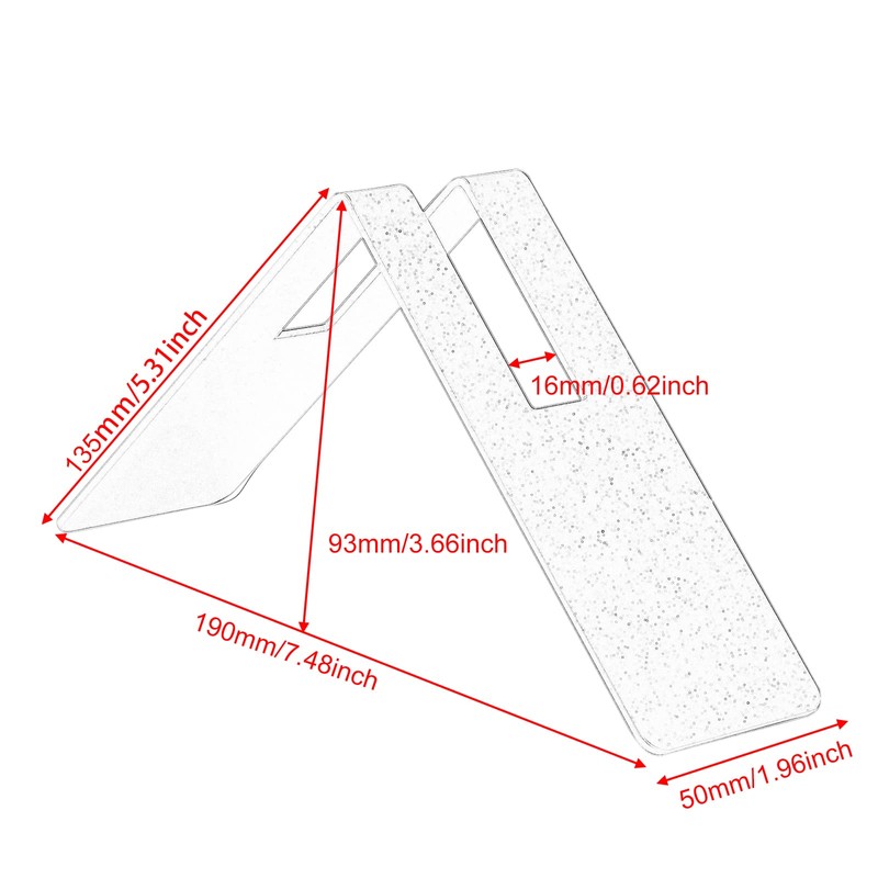 DIBTSA Coffee Filter Paper Holder, Single Slot Brushed Stainless Steel