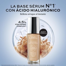 L'BEL - Base serum con ácido hialurónico Solutions Pro-Hialuron 30ml - Capuccino 310-C