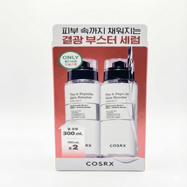COSRX The 6 Peptide Skin Booster Serum 150ml + 150ml, 1 piece / 코스알엑스 더 6 펩타이드 스킨 부스터 세럼 150ml + 150ml, 1개