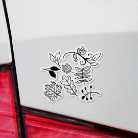 Decal Stickers of Fall Leaves Premium Indoor (No Waterproof) Vinyl Decal Stickers for Laptop Phone Accessory Helmet Car Window Mug Tuber Cup Door Wall Decoration - USCVER3c76182BL0124