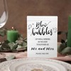 Blow Bubbles Wedding Sign, Mr. and Mrs. Newlyweds Blow Bubbles