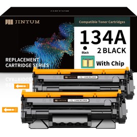 JINTUM 134A (with CHIP) Compatible Toner Cartridge Replacement for HP 134A Toner Cartridge for HP 134X W1340A Works with HP M234sdw M209dw Printers (2-Pack)