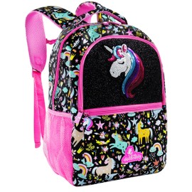 Decorably Backpack for Kids, 16.5in Sequined Unicorn Backpack for Girls 3-5, Unicorn Backpack for Girls 4-6, Unicorn Sequin Backpack, Sequin Unicorn Backpack, Toddler Backpack Unicorn Toddler Backpack