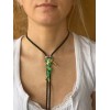 Unbranded Bolo Tie Rod of Asclepius
