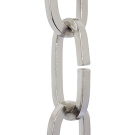 RCH Hardware CH-I-49M-PC Iron Chandelier Chain, Polished Chrome (1 Foot)