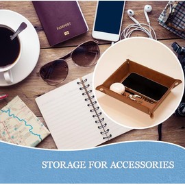 AZGUAMI Police Gifts for Men - PU Leather Valet Tray Gift for Dad Fathers Day, Unique Birthday Gift for Officer Dad Husband from Son Daughter Wife, Funny Sheriff Dad Desk Organizer Decor Accessories