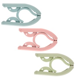 Bojueshaw 12 PCS Portable Travel Hanger Travel Folding Plastic Hanger Magic Folding Hanger Travel Accessories For Home Travel Outdoor