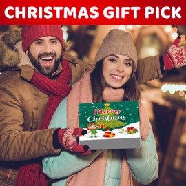 HAPPYPOP Christmas Gifts Socks for Women - Secret Santa Socks Xmas Stocking Stuffers for Her Mom, Christmas Gifts for Wife