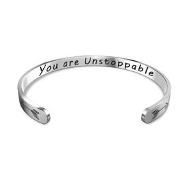 Inspirational Graduation Bracelets Gifts for Women Him Her Friends Female (You are Unstoppable) Christmas Stocking Stuffer for Women Men Kids Teens