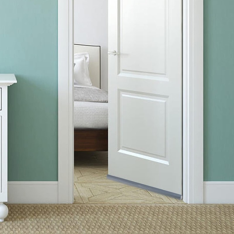 Double Under Door Draught Excluder, Draft Excluder for Doors, Adjustable