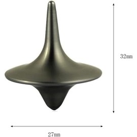 Silver Accurate Spinning Top,Portable Precision Metal Spinner Top Premium Exquisite Perfect Balance Desktop Gyro Vintage Totem Spinning Top Desk Little Fidget Decoration,Spinning Tops