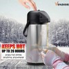 Coffee Carafe for Keeping Hot - 102oz/3L Airpot Coffee Dispenser