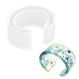 Molde de Silicona para Resina Pulseras y Brazaletes Joyería Artesanía Manualidades Bricolaje con Moldes de Resina Artística