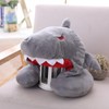 Bury Tony Shark Soft Hooded Travel Neck Pillow, Cartoon Animal