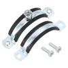 sourcing map 4 Pcs Adjustable Pipe Bracket Clamp, 2-1/2"(64mm) Wall