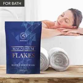 Magnesium Flakes 1000 g - Magnesium Flakes - Magnesium Bath - Magnesium for Foot Bath - Smooth Skin - Body Care - Magnesium Bathtub - Relaxation