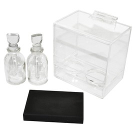 Kit De Juego De 2 Frascos Con Tocador Y Piedra De Toque | Kit Frascos contenedores de ácido para prueba de joyería