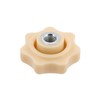 Simson KR51, SR4, SR50, SR80 Star Grip Nut M6 Beige