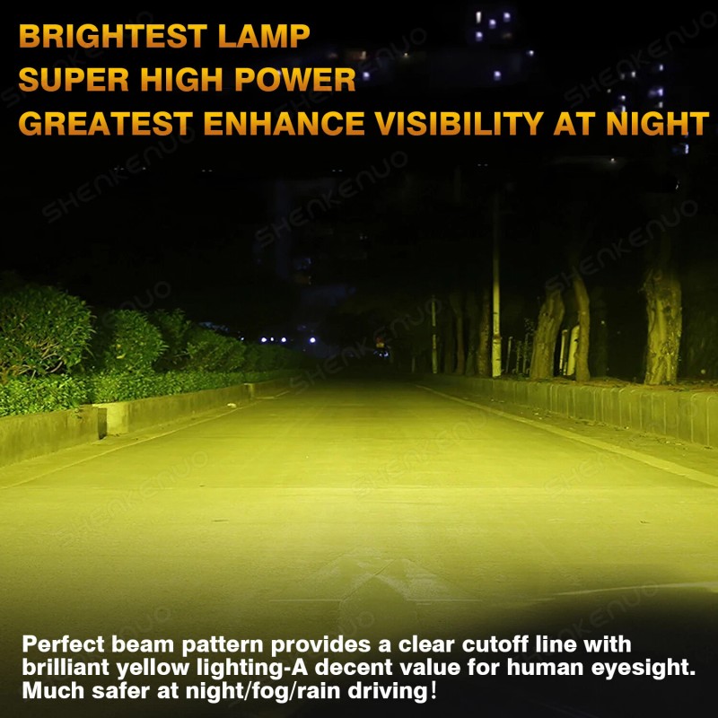 SHENKENUO 2x LED Fog light Driving Lamp H11 for 2014