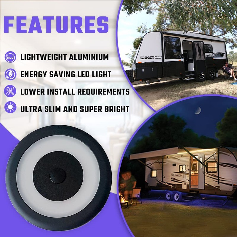 MARVIX Ceiling Light 12v 24V Spotlight - 70mm Dome Light