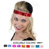 Kenz Laurenz Sequin Headbands Glitter Sparkly Elastic Stretch Sports Headband