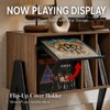 Record Player Stand with Vinyl Storage Cabinet, 32'' Mid Century