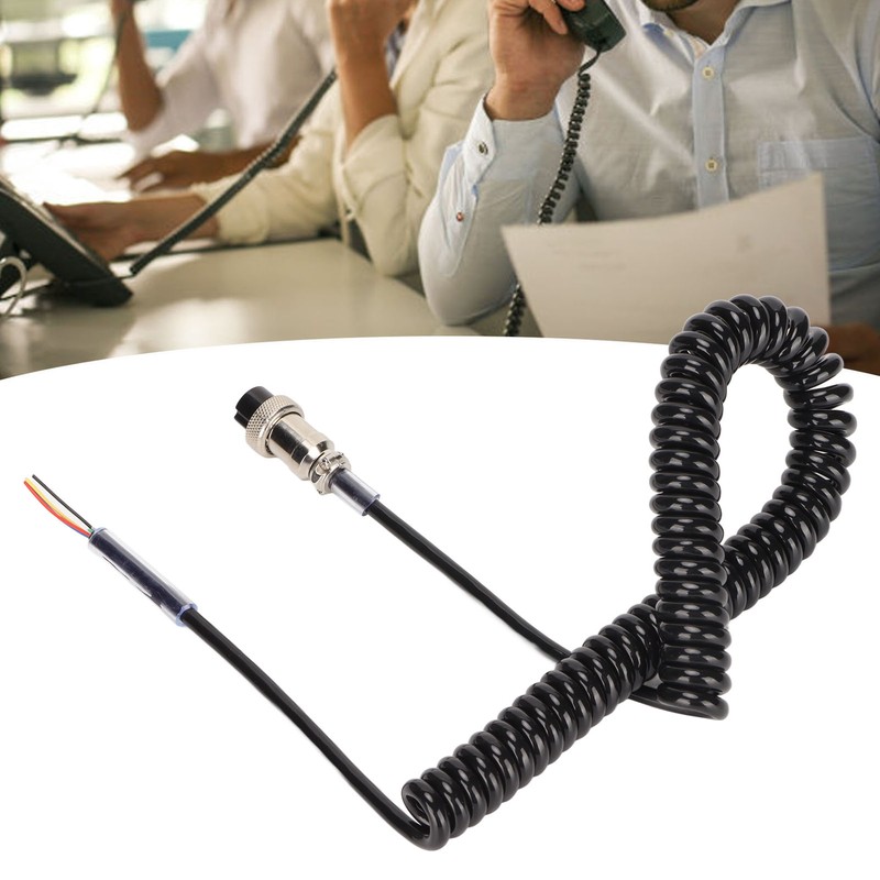 Radio Microphone Cable Replacement Female Hand Mic Cord with Prewired