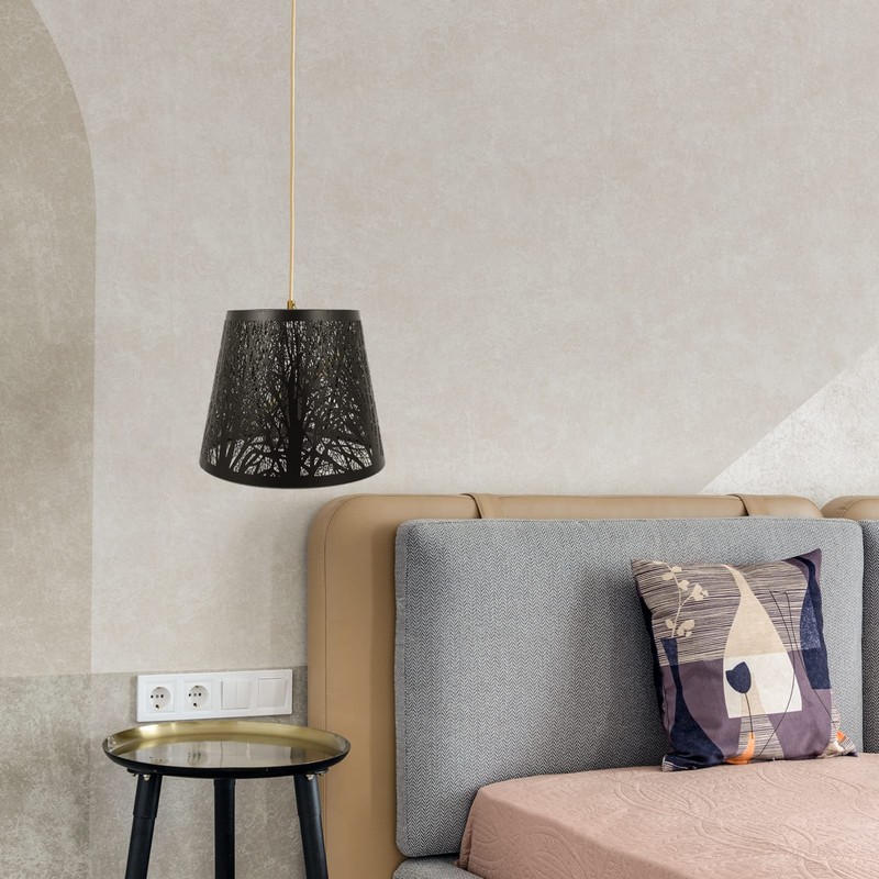OSALADI Tree Shadow Lampshade, E27 Table Lamp Shade Hollow out