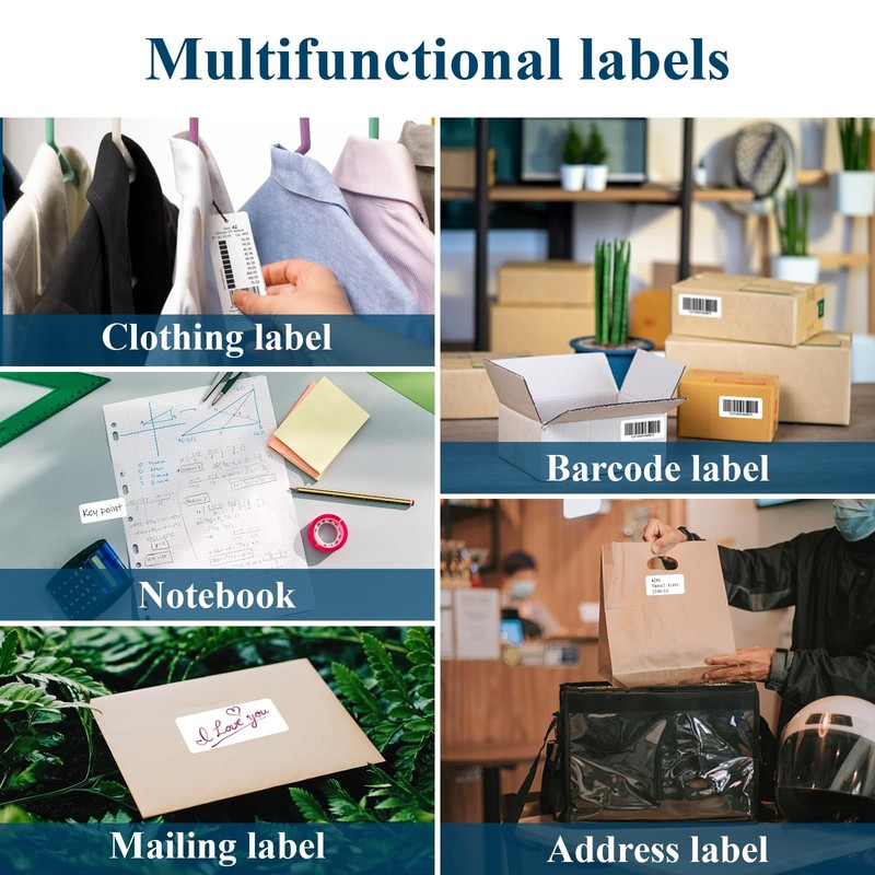 (50 Sheets, 500 Labels) Sticker Paper, 2" x 4" Shipping