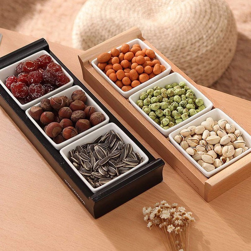 Foraineam 10-Piece Porcelain Ramekins, 4 Ounce Ramekin Bowl Set Square