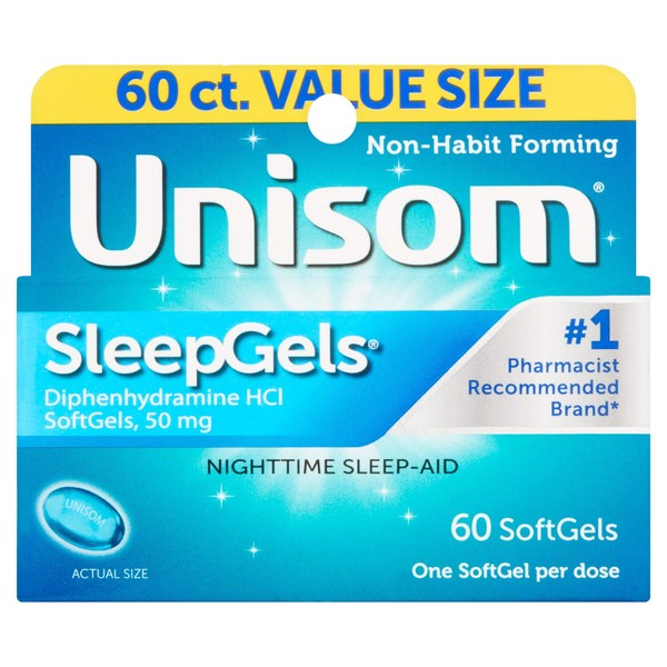 Unisom SleepGels - 60 ct, Pack of 2