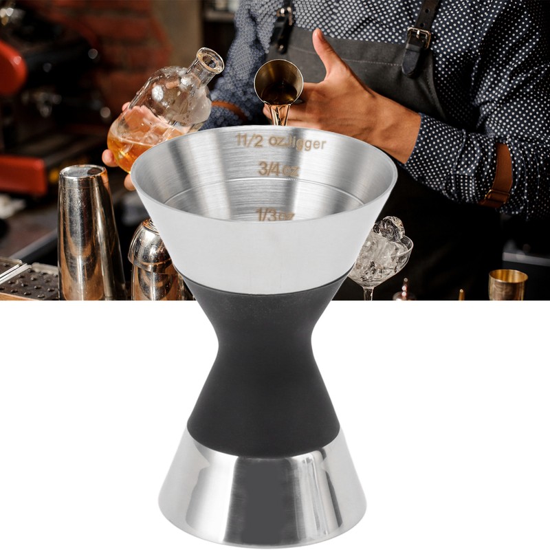 Cocktail Jigger Double Sided Stainless Steel Shot Measure Jigger with