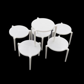 Sunrise Packaging 500 x Heavy Duty Pizza Tripod Stand - Stable Sturdy Portable Pizza Serving Solution - Stylish and Secure White Tripod Stand for Pizza Box