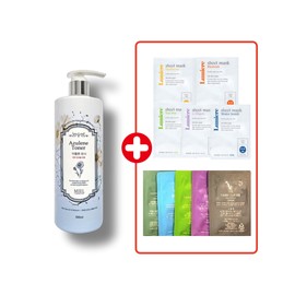 Miel Azulene Toner 500ml Soothing Skin for Troubled and Sensitive Azulen Toner 500ml + 5 Packs 5 Samples / 미엘 아줄렌 토너500ml 트러블 민감용 진정 스킨 아줄렌 토너500ml+팩5매 샘플5종