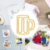 100Pcs Cute Paper Clips Yellow Cup Style Strong Metal Exquisite