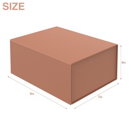 MOYEUPAC Gift Boxs 9" X 7" X 4" with Magnetic Closure Lid for Gift Packaging, Gift Boxs for Father's Day, Mother's Day, Presents Christmas and Various Holidays