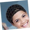 minkissy 3pcs Women's Hair Cover Comfortable Soft Knit Hairnet Crochet