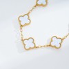 ECNOTX Lucky Bracelets for Women，Luxury 18K Gold Plated Clover Bracelet