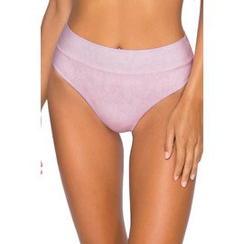 B Swim Cove Hi-Waist Women's Swimsuit Bikini Bottom, Provence, Small